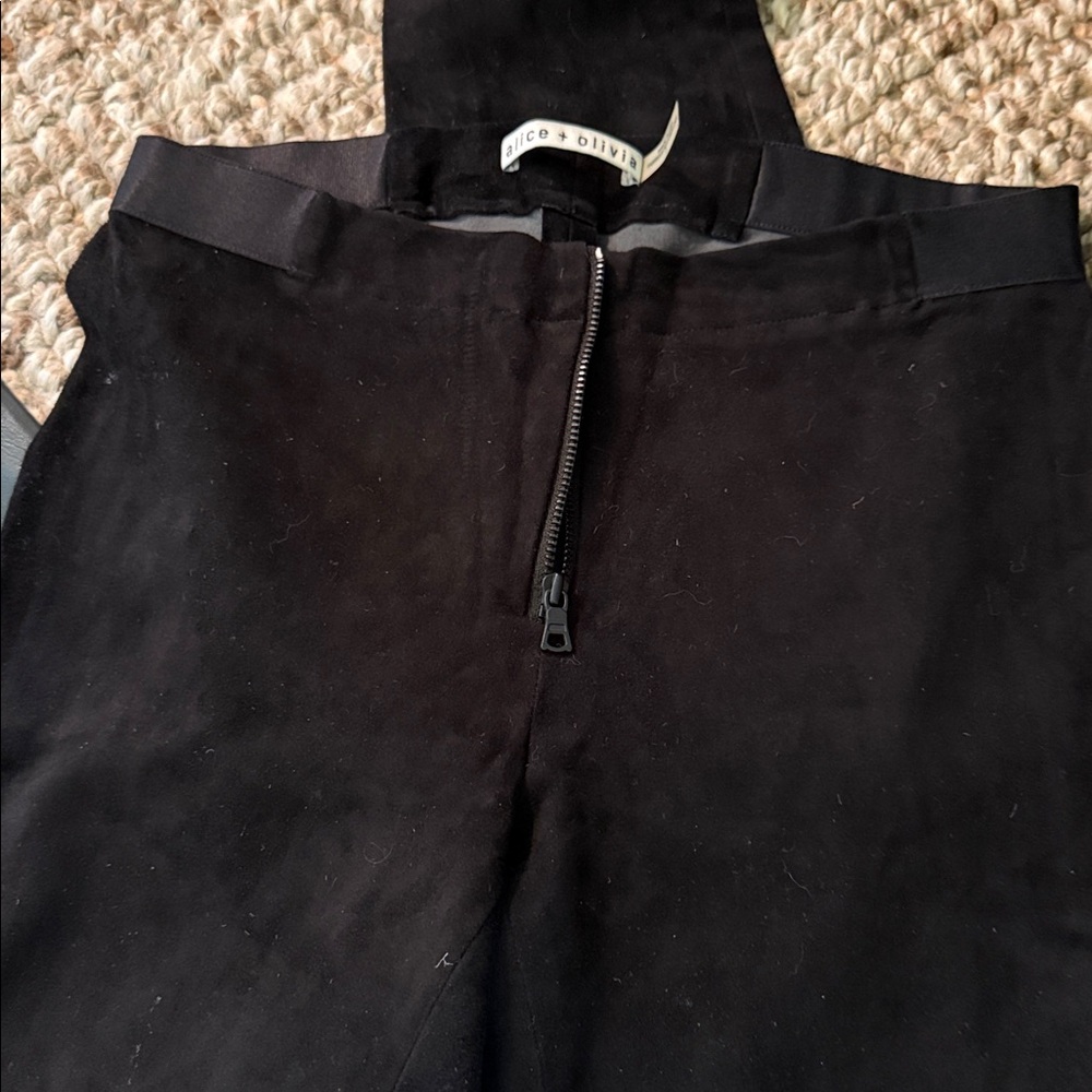 Alice + Olivia suede leggings